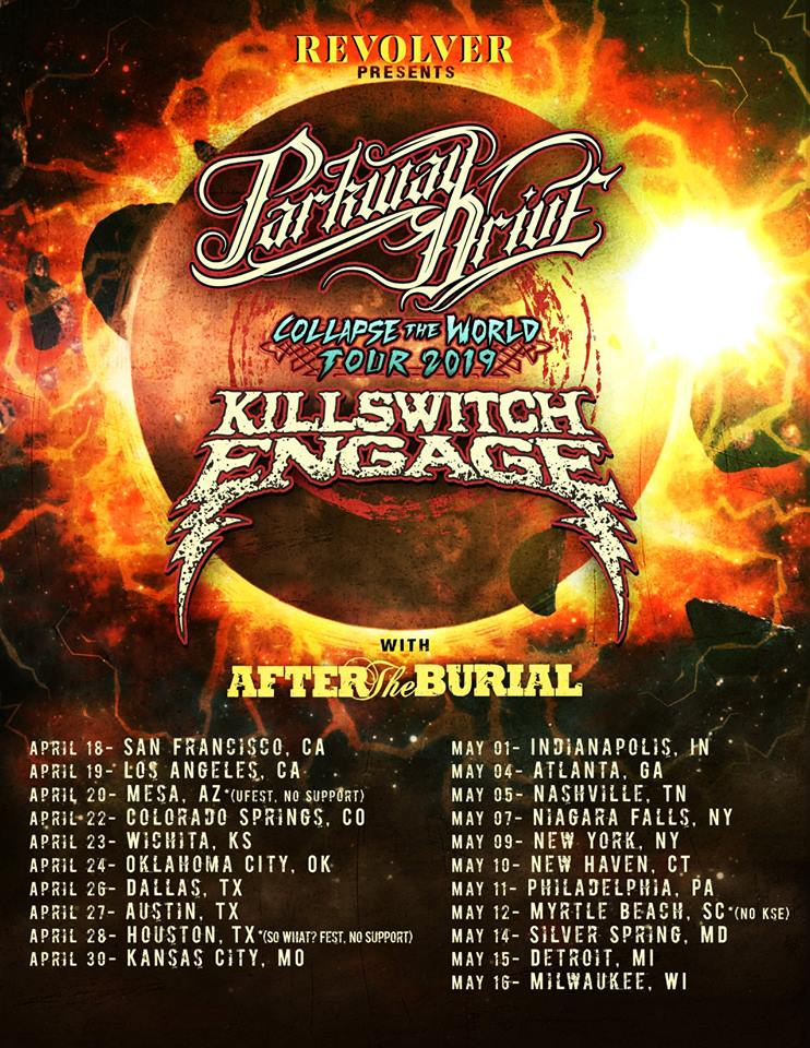 killswitch engage parkway drive tour