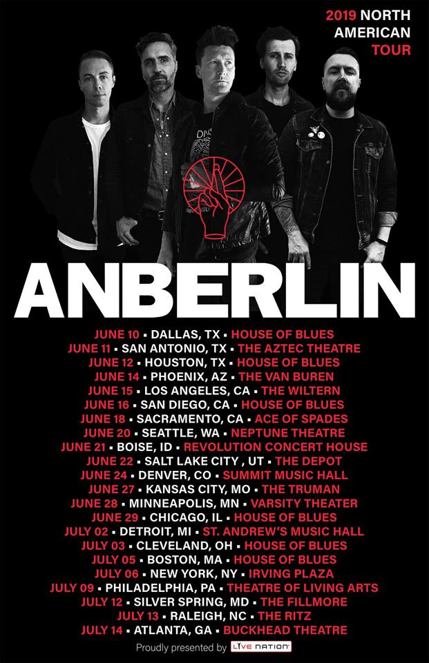 anberlin past tours