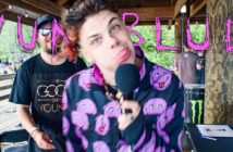 Yungblud Sticking his tongue out at the camera