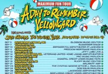 A Day to Remember & Yellowcard Launch Maximum Fun Tour 2025 with State Champs, The Wonder Years, and More A Day To Remember and Yellowcard Tour Poster